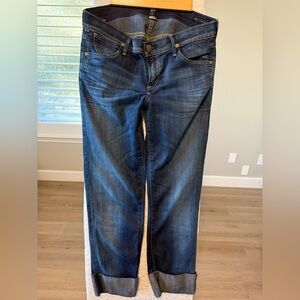 Citizens of Humanity Dani Cropped Straight Leg Jeans Size 29 Medium Wash EUC